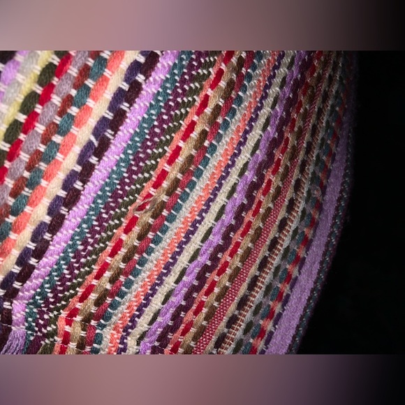 Karma Living Wonderlust Fringe Multicolor Woven Pouch - Picture 10 of 10